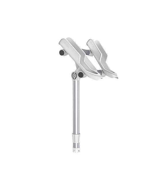 SEAFLO Fishing Rod Holder – Marine-Grade Polypropylene and Aluminum | UV-Resistant, Adjustable, Compact Rod Rack for Boats, Kayaks, and Docks - color: White