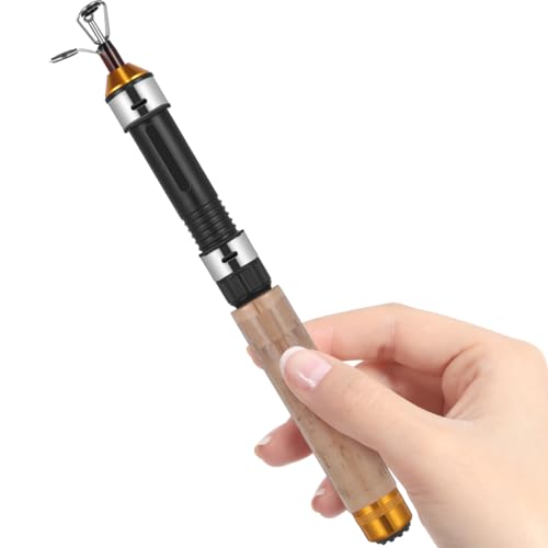 DOITOOL Telescopic Mini Ice Fishing Rod Ultra-Light Portable Winter Fishing Pole Compact Pocket Rod with Carbon Coating and Durable Guides
