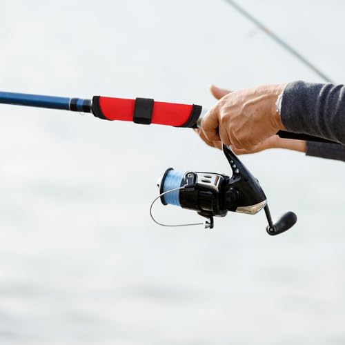 BOXOB 8pcs Fishing Lure Covers, 5.91 Inch Fishing Hook Covers Fish Pole Sleeve Fish Bait Gloves Protectors Wraps Essential Gear for Fishermen Gift