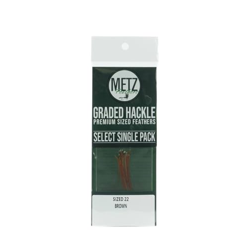 Metz Select Hackle Single Pack - color: Brown, size: 22