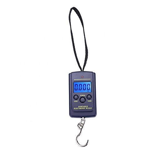 Fish Scales Digital Weight, Hanging Weight Scales, Portable Plastic Electric Balance Digital Fishing Postal Hanging Hook Scale Load 40kg with LCD Display for Fishing Retails Delivery
