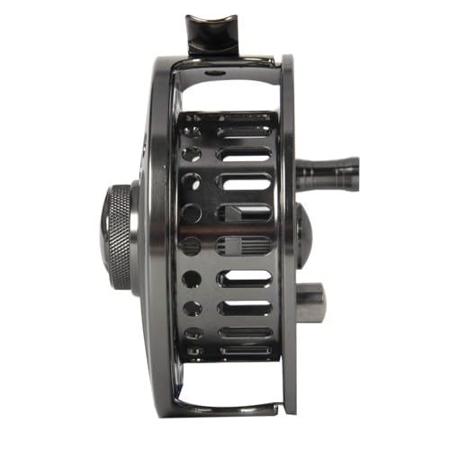 EX-ALC Fly Reel 3/4 5/6 7/8 9/10WT CNC Machined Large Arbor Aluminum Fly Fishing Reels Silver/Gunsmoke Fly Reels - color: Gunsmoke, size: 5/6WT Fly Reel