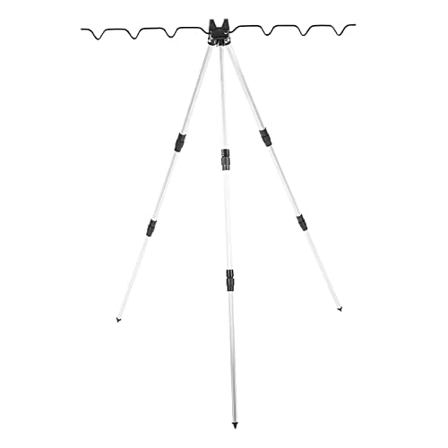 Fishing Rod Holder, Multifunctional Rod Tripod Outdoor Sea Fishing Support Stand Aluminum Alloy Telescopic Triangle