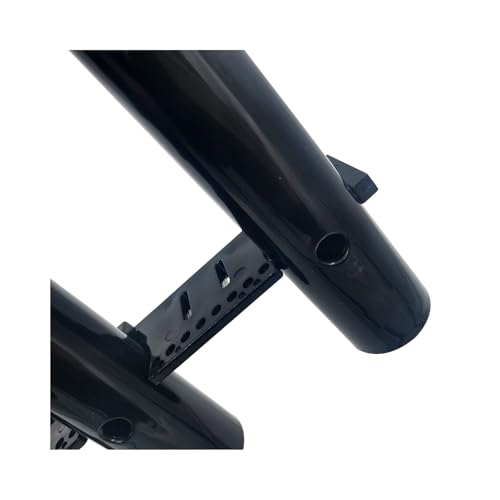 Fishing Rod Holder Bracket 3 Tube,Black Wall Mounted Boat Side Mount Tool Holder Tube Links with Screws