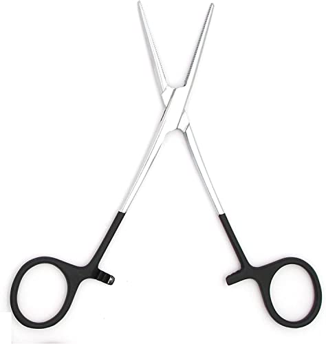 Straight Fishing Forceps Stainless Steel Unhooking Hook Removing Pliers - color: 8" Straight