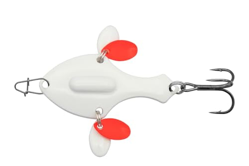 Eurotackle Spade Blade Flutter Rattle Spoon - color: Albiglow (Glow), size: 1/4oz (1.5")