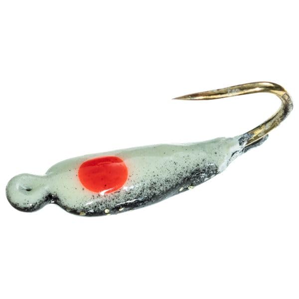 K&E STOPPER LURES Moon Glitter&Glow ICE JIG Anise/Size 10 / Black 2PK