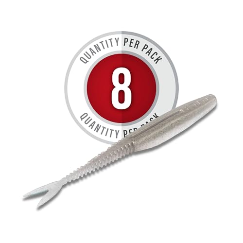 Strike King Mach Skooler Fishing Lure, Soft Plastic Jerkbait, Heavily Salted, Sleek Design, Erratic Action - color: Tennessee Shad, size: 5"