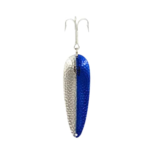 Dardevle Nickel Back 1 oz Fishing Spoons - color: Hammered Blue Chrome