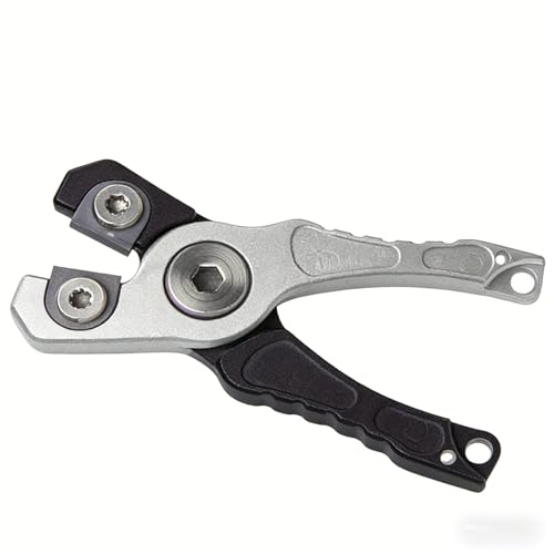 Mini Aluminum Alloy Fishing Line Cutter, Compact Durable Scissors for Braided Lures & Outdoor Fishing SILVERY