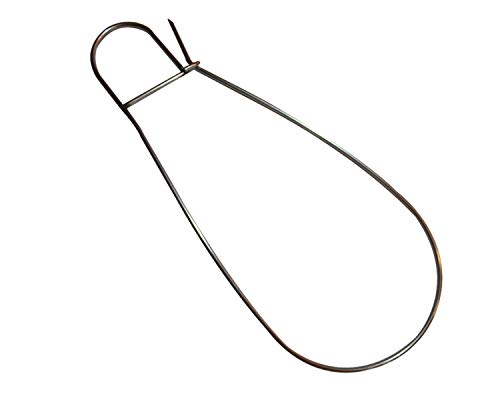 Calissa Offshore Tackle Kayak & Spearfishing Stainless Steel Fish Stringer Clip + 36” Steel Lanyard Speargun Spear Fishing Freediving Scuba Dive Diving Large Holder (Stainless Steel - No Clip)
