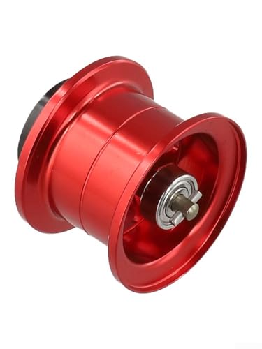 Modified Spool for Daiwa Alphas SV TW 21 22 Baitcasting Reel, 7075 Aluminum Alloy Lightweight Part 7.7g, Jigging Finesse Bass Trout Fishing Replacement Accessory - color: red