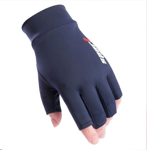 Men UV Protection Fishing Gloves Summer Outdoor Non Slip Fingerless Gloves for Hiking Driving Cycling Gloves
