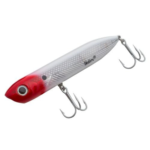Heddon Chug'N Spook Popper Topwater Fishing Lure for Saltwater and Freshwater - color: Red Head Flash, size: Chug'N Spook (1 oz)