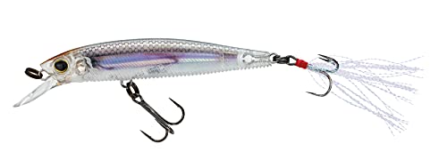 Yo-Zuri 3DB Jerkbait Suspending Lure, Prism Ghost Shad, 3 1/2-Inch - color: Real Glass Minnow