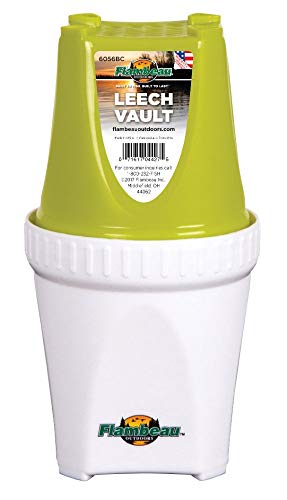 Flambeau Outdoors 6056BC Mini Bait and Leech Vault, Locking Live Fishing Bait Storage, Lime Green/White