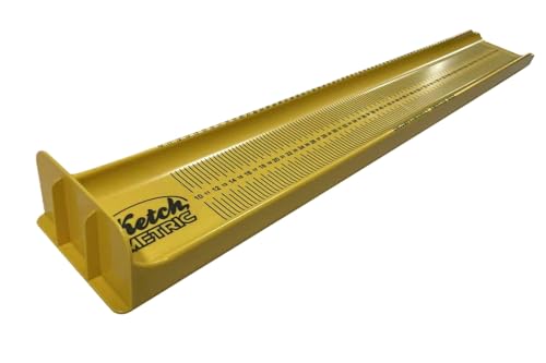 Ketch Metric/International Karbonate Fish Measuring Board/Ruler (80cm) - size: 80cm