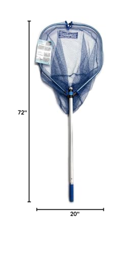 SS72NG Saltwater Series Precision Landing Net, Silver/Blue