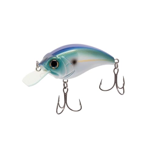 Bill Lewis Lifelike SB-57 3/8 OZ. MDJ Series Squarebill Crankbait Fishing Lure with Mustad Triple Grip Hooks - color: Threadfin 2.0