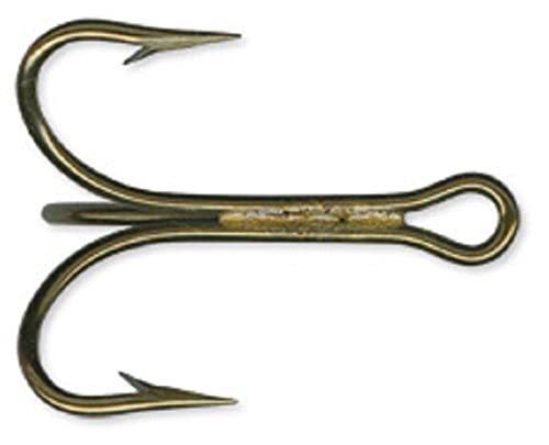 Mustad Treble Hook, O'Shaughnessy - color: Bronze, size: 2/0
