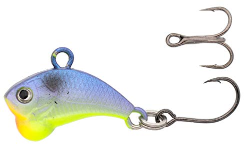 Z-Viber Micro - Ultra Light and Ice Fishing Lure - Mini Lipless Crankbait - 1/16oz Rattle Bait (0.6") - color: Shad