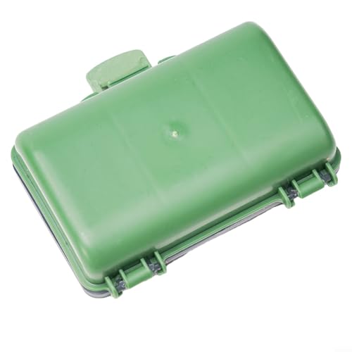 Fishing Tackle Box for Carp Fishing, Small Bait Storage Container with 1-8 Compartments, PP Polymer Lure Organizer and Rig Case, Green(C) - size: C