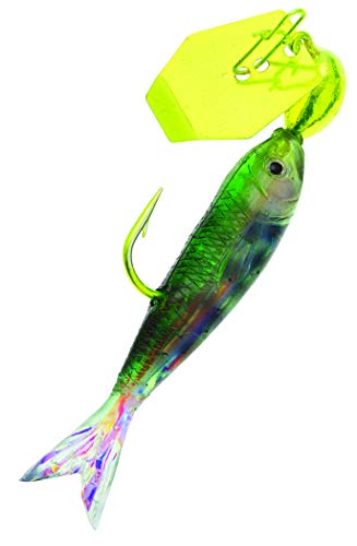 Z-MAN ChatterBait Flashback Mini - style: Chartreuse/Rainbow, 1/16 Oz.
