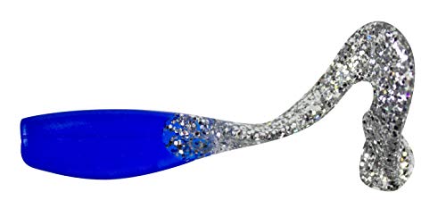 Bobby Garland Stroll'R Soft Plastic Crappie Fishing Lure, 2.5 Inches, Pack of 12 - color: Blue Chrome
