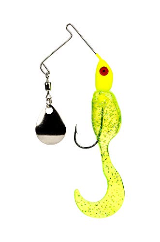 Strike King Mr. Crappie Spin Baby Spinnerbait - color: Chartreuse Shiner, size: 1/8oz