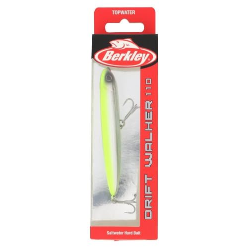 Berkley Berkley Drift Walker Saltwater - color: Chrome/Chartreuse, size: 4 3/10in - 1/2 oz