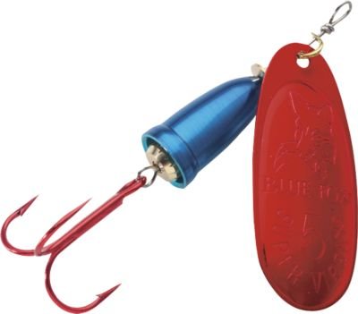 BLUE FOX Classic Vibrax, Inline Spinner Lure for Trout Bass Walleye and Salmon Premium Fishing Spinner - color: Bleeding Silver/Chrome Blue, size: 4