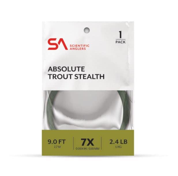 Scientific Anglers Absolute Trout Stealth Leader - size: 4X