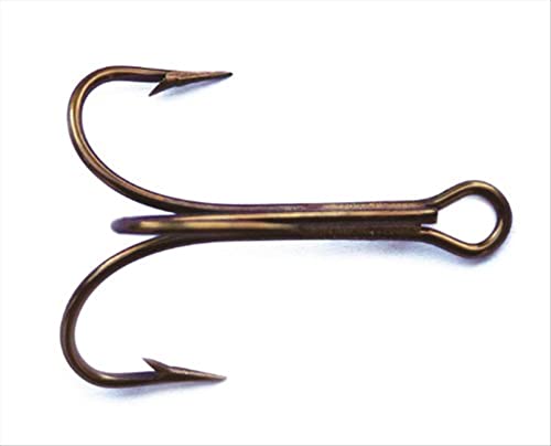 Mustad Treble Hook, O'Shaughnessy - color: Bronze, size: 10