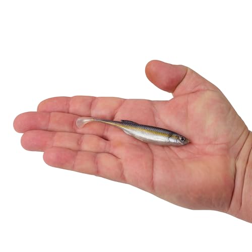 Berkley PowerBait Drip Swimmer Fishing Soft Bait - color: Black Shad, size: 4"