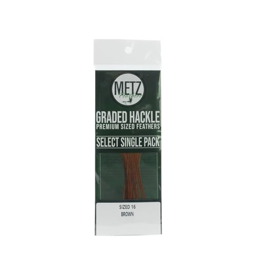 Metz Select Hackle Single Pack - color: Brown, size: 16
