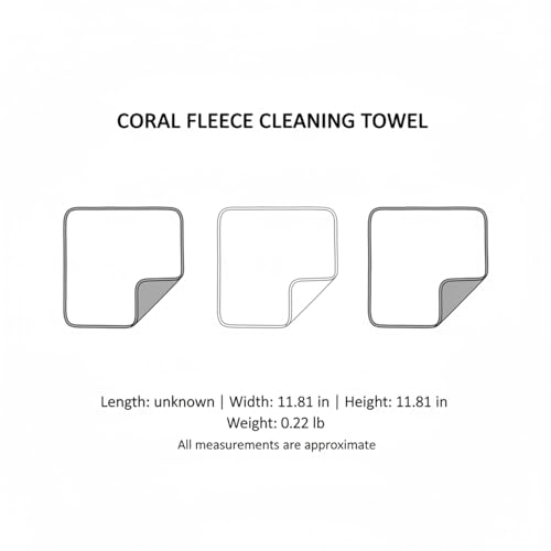 Polyester Cleaning Cloth, Absorbent Towel for Fishing Gear and Hands, 11.8 x 11.8 Inches - color: Yellow