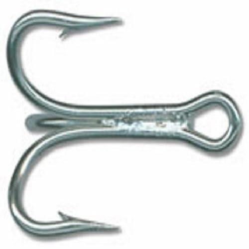 Mustad Treble Hook - color: DuraSteel, size: 1/0
