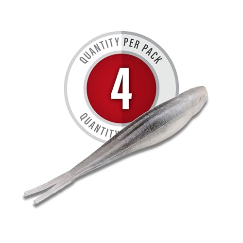 Strike King 3X Z Too Soft Jerkbait Fishing Lure, 5", Salt-Impregnated - color: Gray Glimmer Pearl Belly, size: 7"