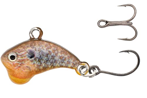 Z-Viber Micro - Ultra Light and Ice Fishing Lure - Mini Lipless Crankbait - 1/16oz Rattle Bait (0.6") - color: Real Sunfish "Match The Hatch"