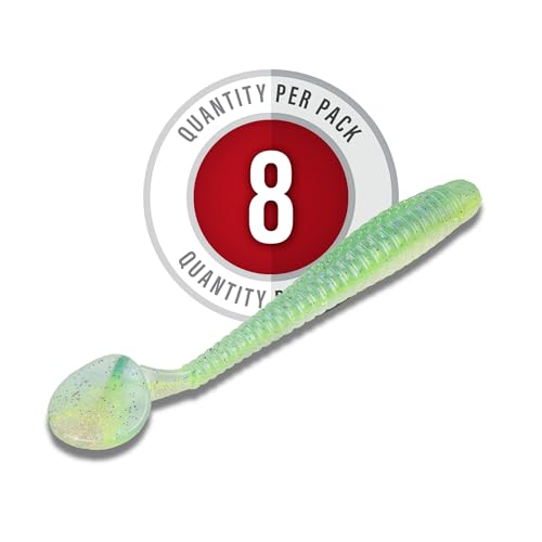 Strike King Rage Slim Swimmer Fishing Lure, Soft Plastic Swimbait, 4-Inches, 8-Pack - color: Sexy Shad 2.0