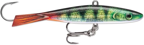 Rapala Jigging Shadow Rap Vertical Jigging Ice Fishing Lure, 3.5", 5/8 oz, Perch Walleye Trout - color: Live Perch
