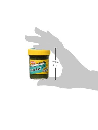 Berkley PowerBait Trout Fishing Dough Bait - color: Green Pumpkin
