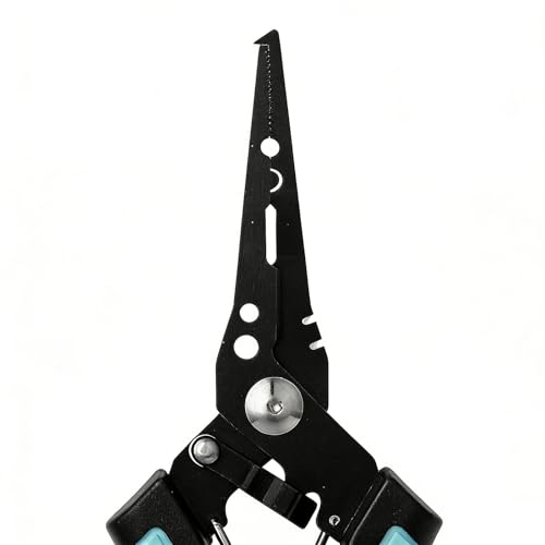 Fishing Pliers Hook Remover Lightweight Rust-Proof Heavy-Duty | Fish Hook Remover Tool Line Cutter for Outdoor Ice Shore River Lake Angling Catfishing - color: Blue