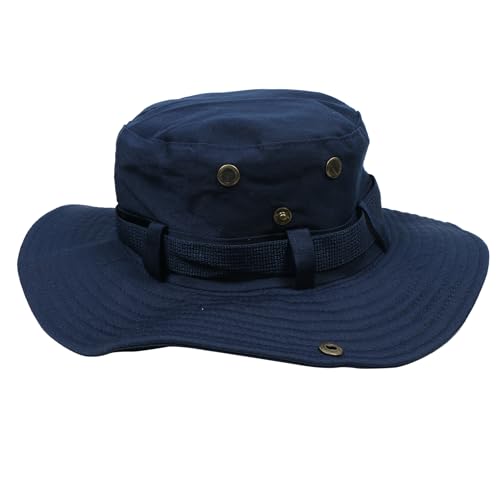 Men Women UPF 50+ Sun Protection Boonie Bucket Hat – Wide Brim Fishing Hat with Neck Flap