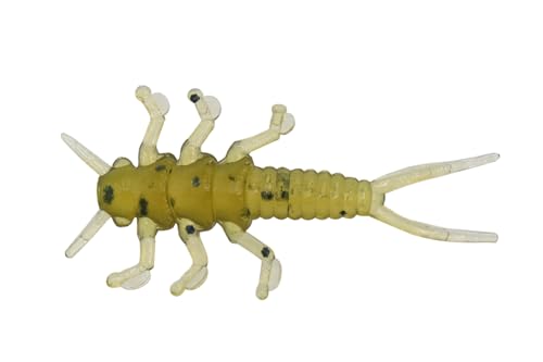 Eurotackle Stone Fly Micro Finesse Soft Plastic Lure - color: Green Pumpkin