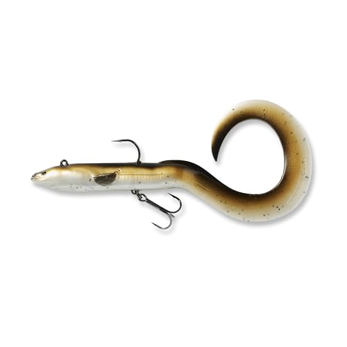 Savage Gear 3D Real EEL Fishing Soft Bait - color: Olive Brown Pearl, size: 8"
