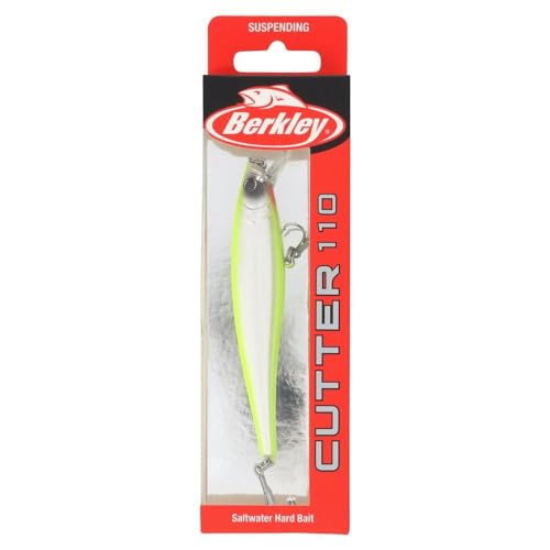 Berkley Berkley Cutter Saltwater - color: Chrome/Chartreuse, size: 4.3in - 1/2 oz