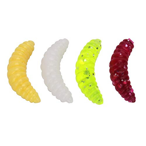 100pcs Fresh Water Fishing Bait, Soft Plastic Worms, Bass Fishing Worms, Soft Bait Shad Fishing Lures, Worm Baits