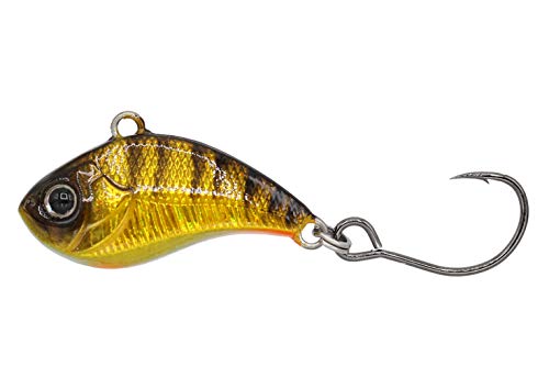 Eurotackle Z-Viber Original - Ultra Light and Ice Fishing Lure - Lipless Crankbait - 1/16oz Rattle Bait (1") - color: Yellow Perch