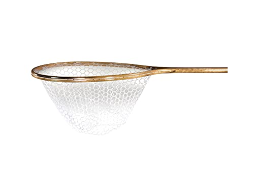 Premium Long Handle Hardwood Fishing Landing Net for Boats, Canoes, Rafts, 40" Overall